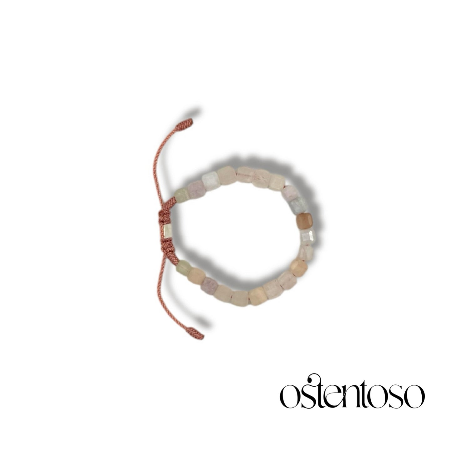 Cubic Beryl Morganite Bracelet size No. 6 mm.