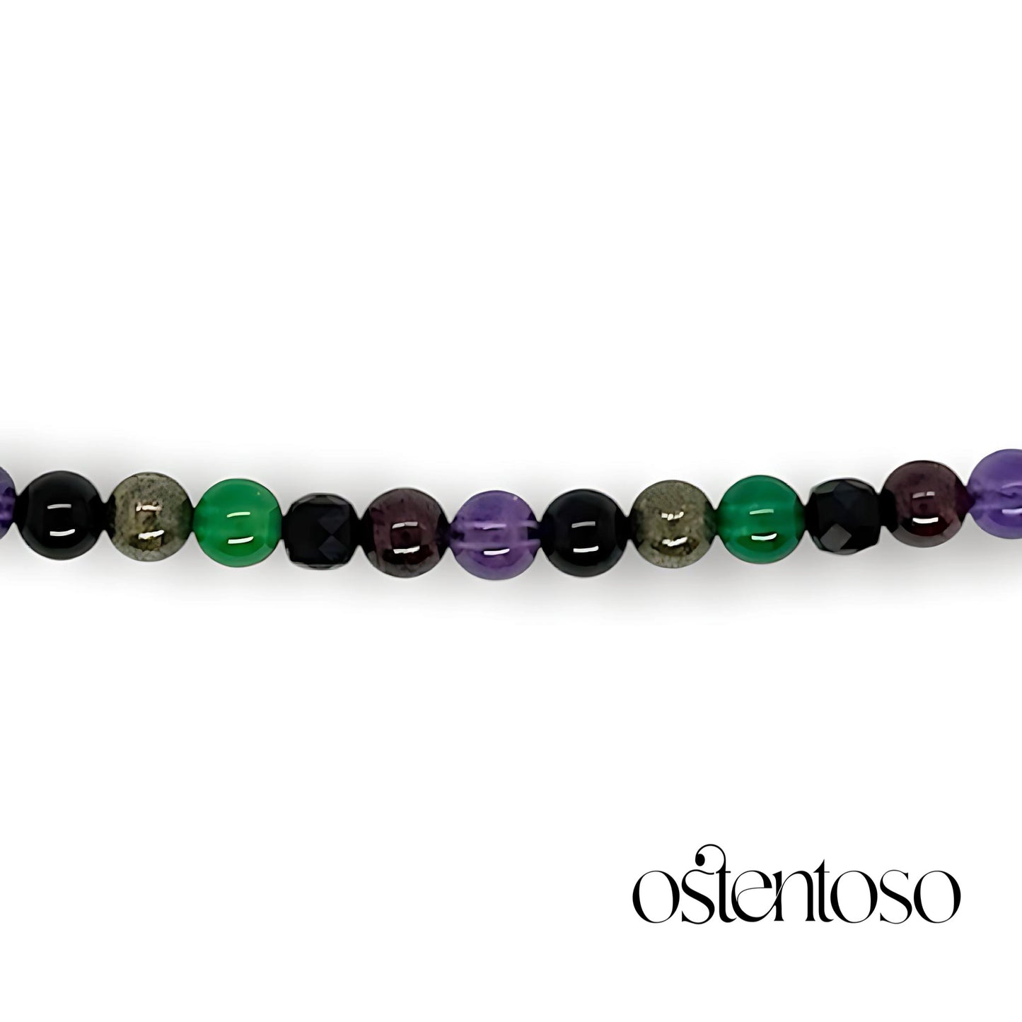 COLECCION ADIRA: Brazalete con Gemas Semipreciosas tamaño No. 6 mm.