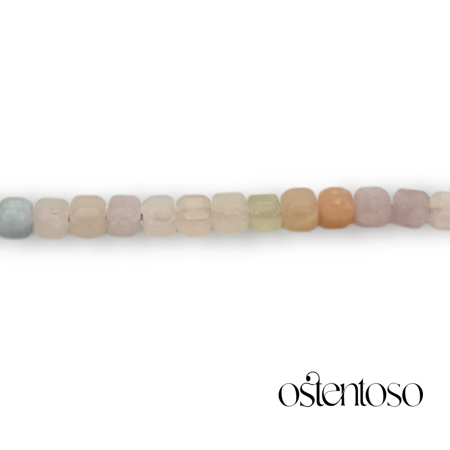 Cubic Beryl Morganite Bracelet size No. 6 mm.