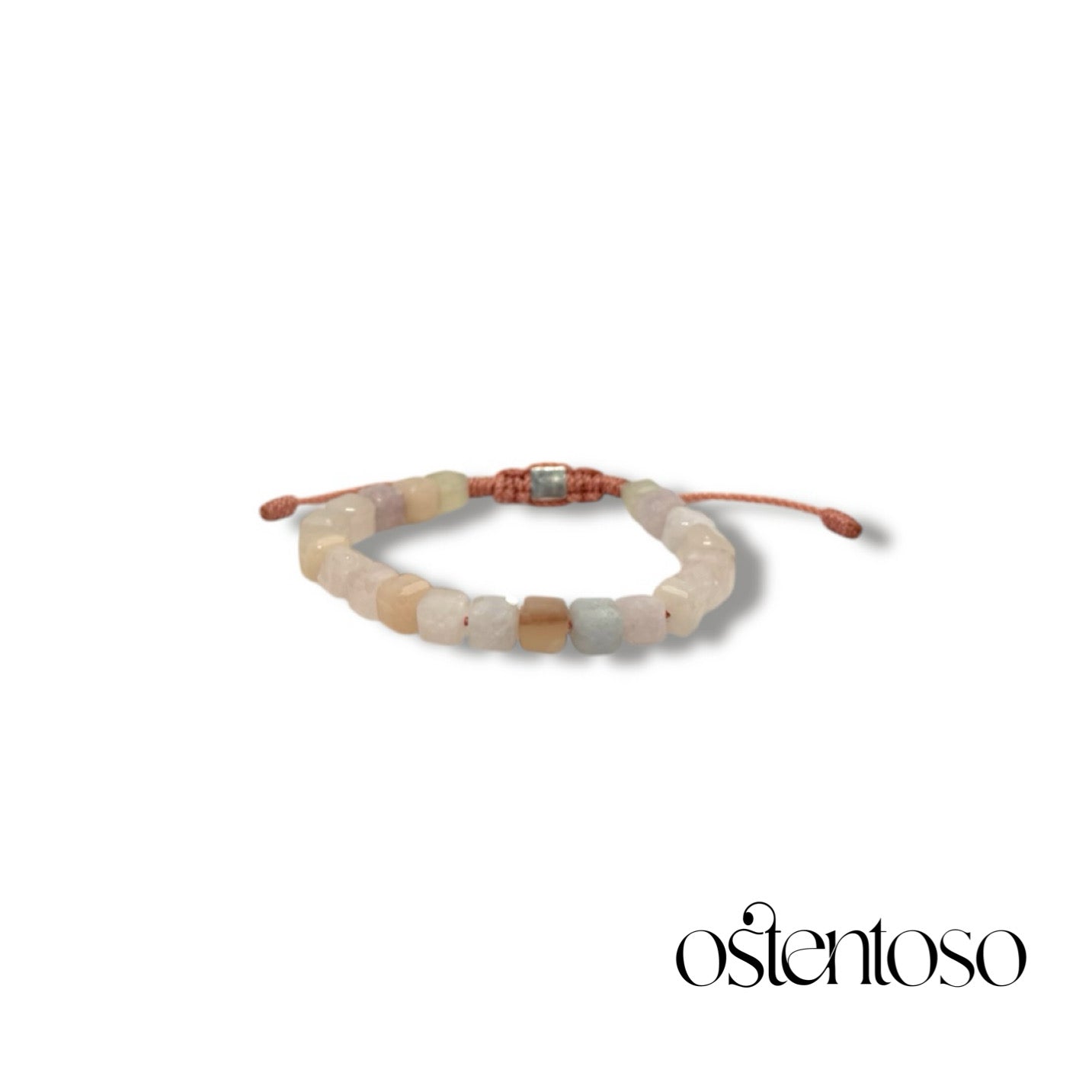 Cubic Beryl Morganite Bracelet size No. 6 mm.