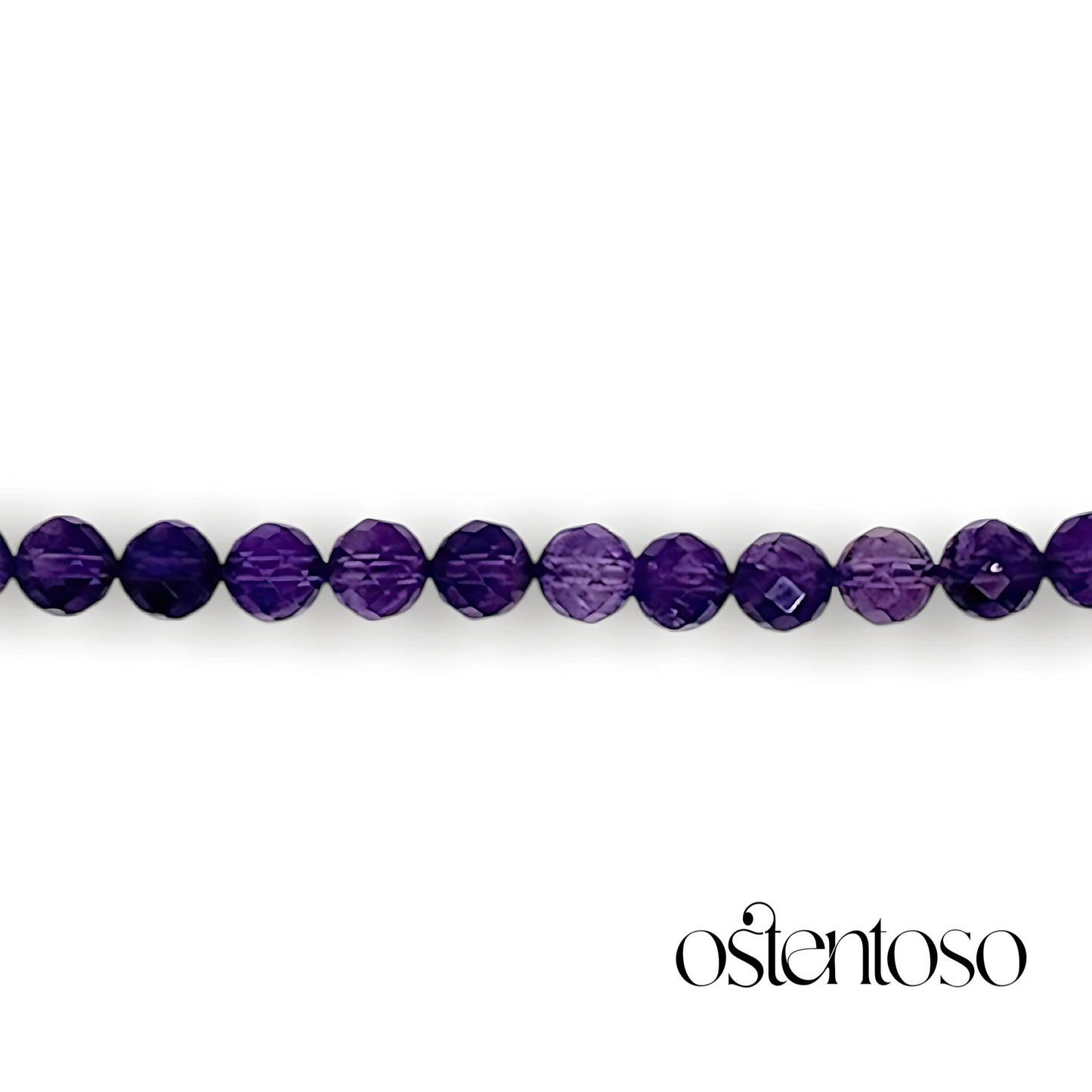 Brazalete Amatista facetado tamaño No. 6 mm.