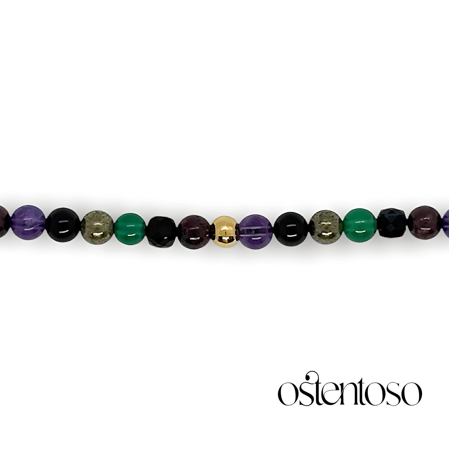 COLECCION ADIRA: Brazalete con Gemas Semipreciosas tamaño No. 6 mm.