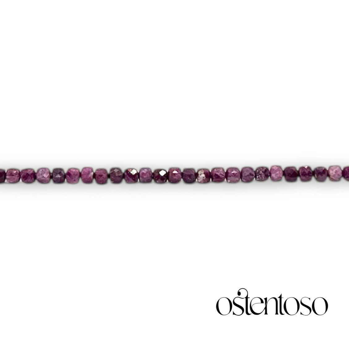 Bracelet Rubi facetté taille n°4 mm.