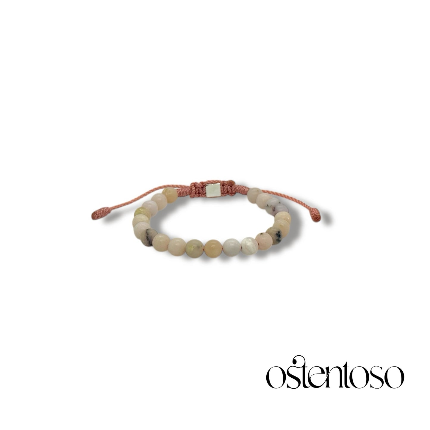 Spherical Pink Opal Bracelet size No. 6 mm.