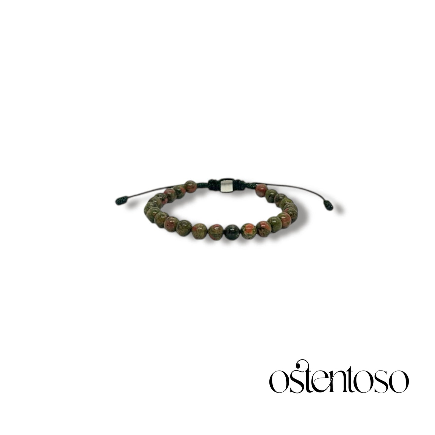 Bracelet sphérique Unakite taille n°6 mm.