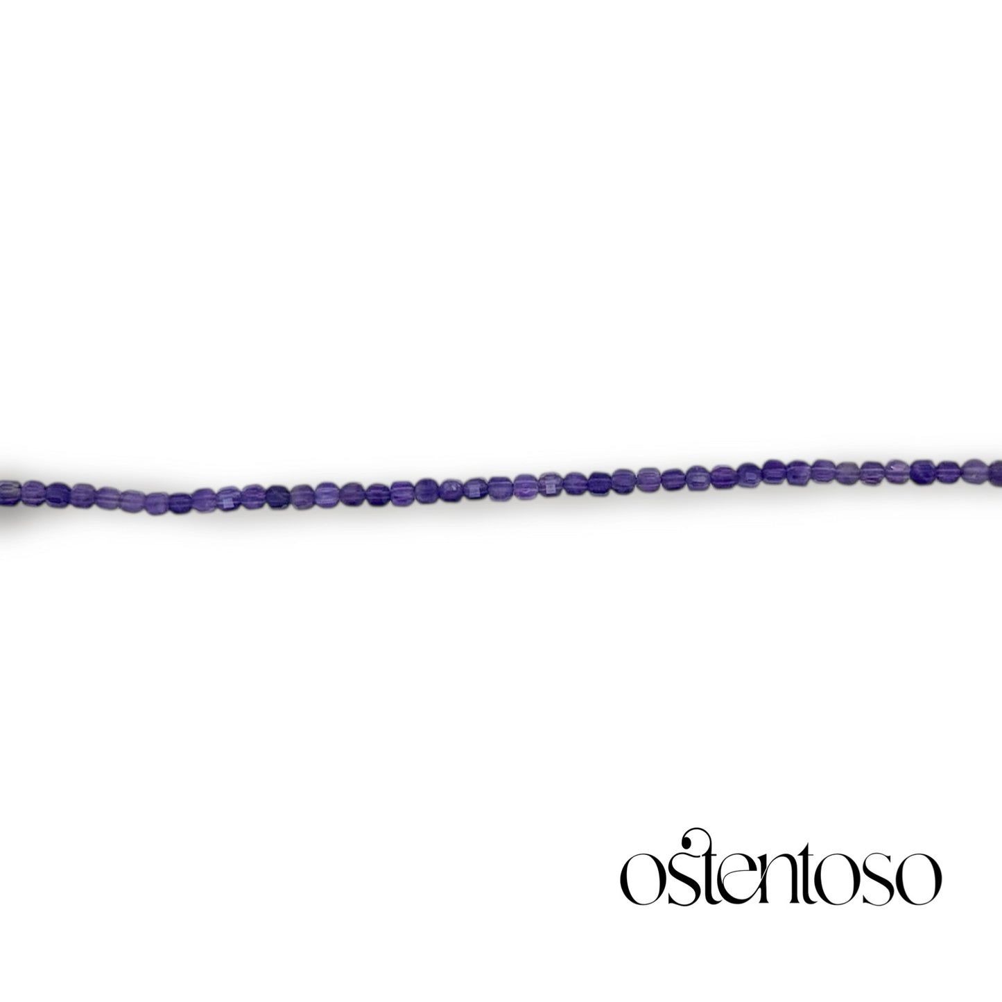 Brazalete Amatista cubico facetado tamaño No. 3 mm.