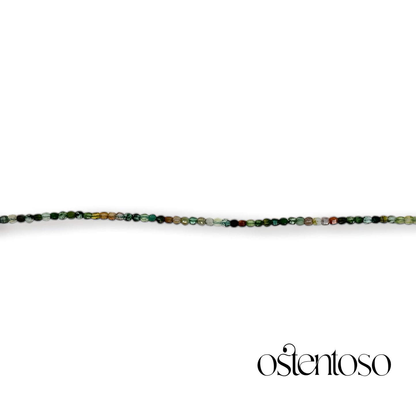 Brazalete Agata india cubico facetado tamaño No. 2 mm.