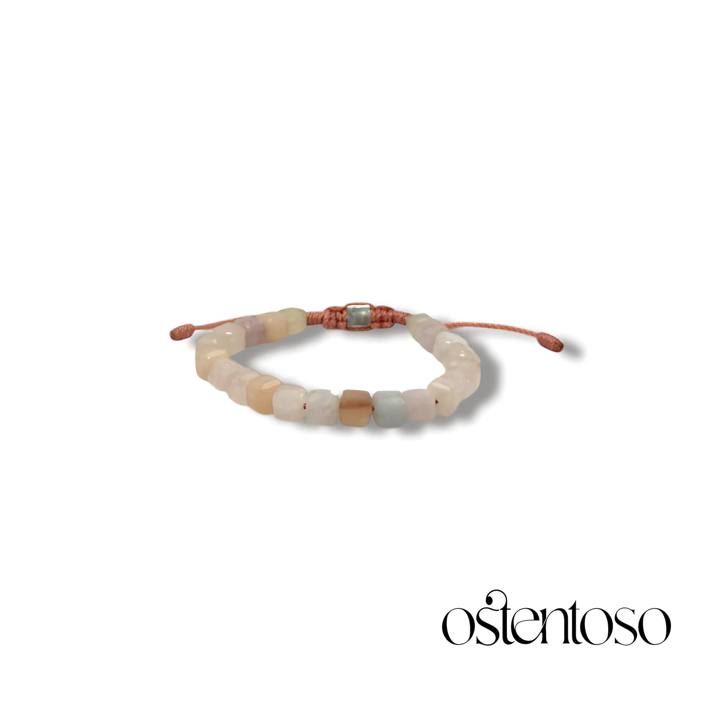 Cubic Beryl Morganite Bracelet size No. 6 mm.