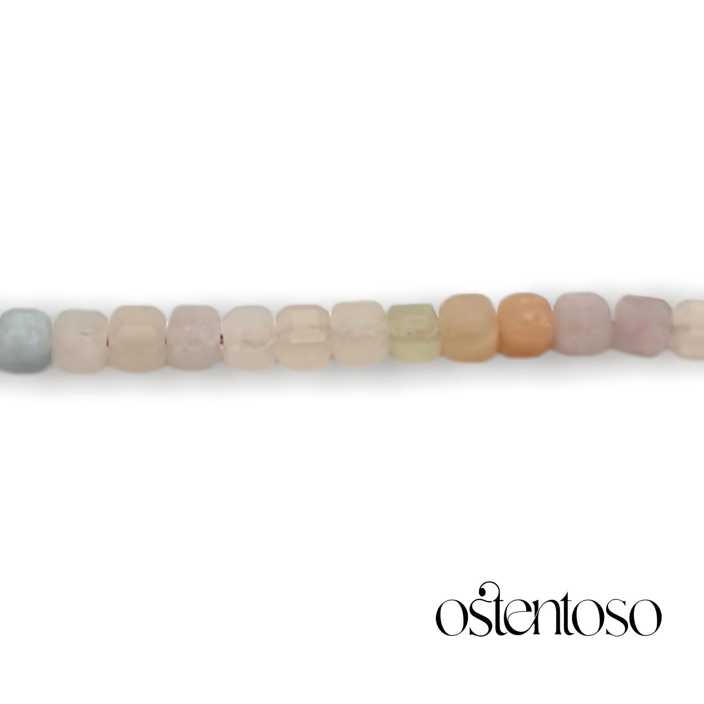Cubic Beryl Morganite Bracelet size No. 6 mm.