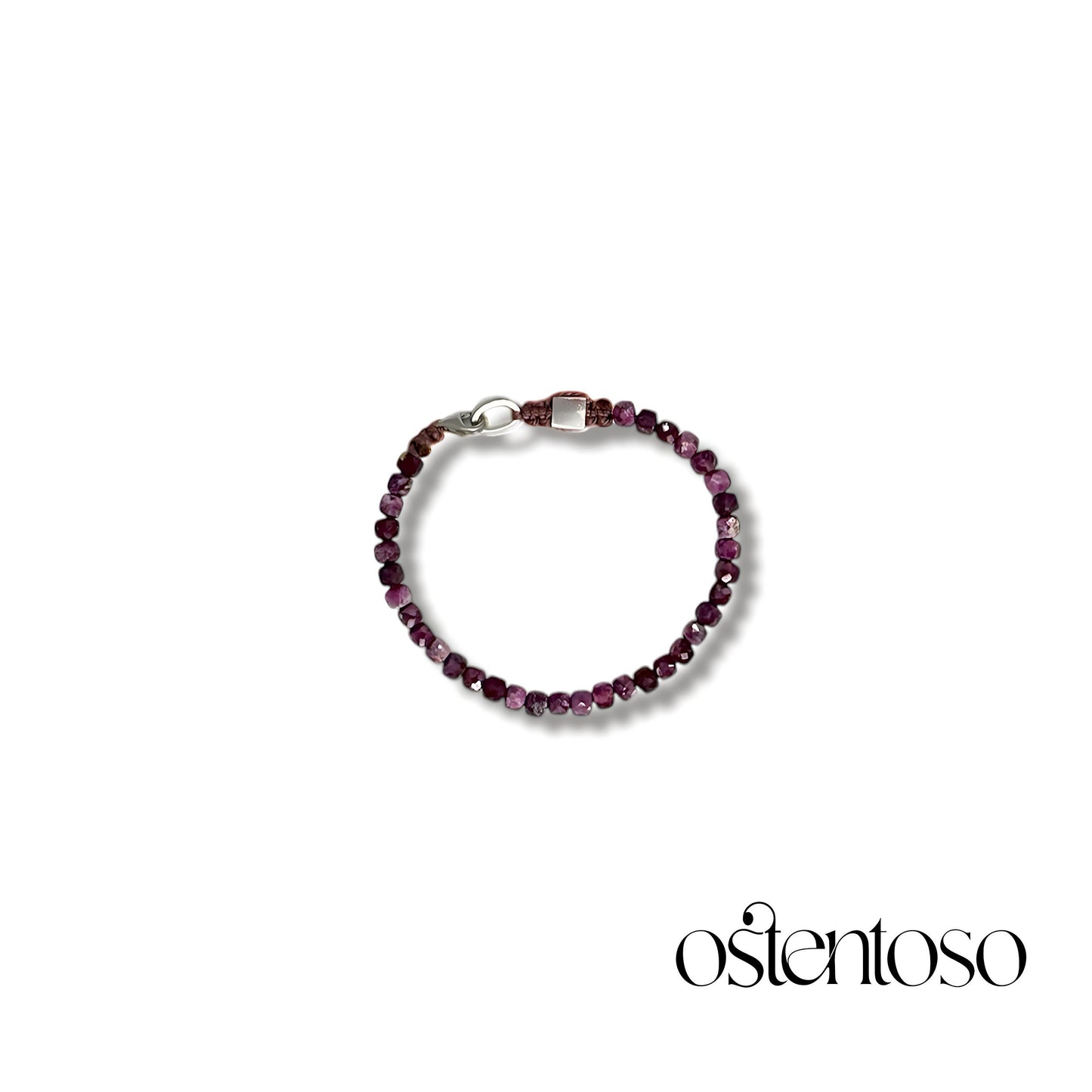 Faceted Ruby Bracelet size No. 4 mm.