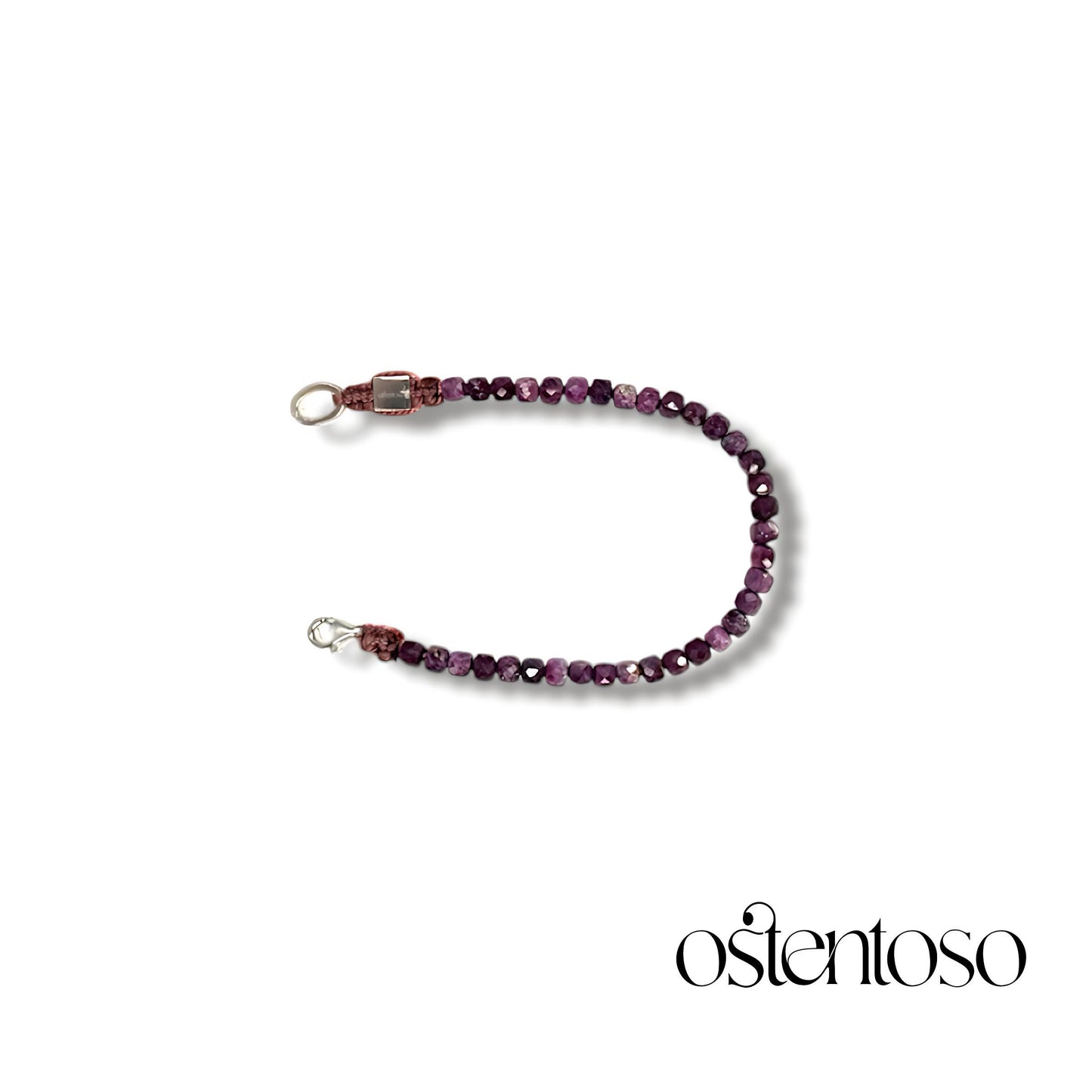 Faceted Ruby Bracelet size No. 4 mm.