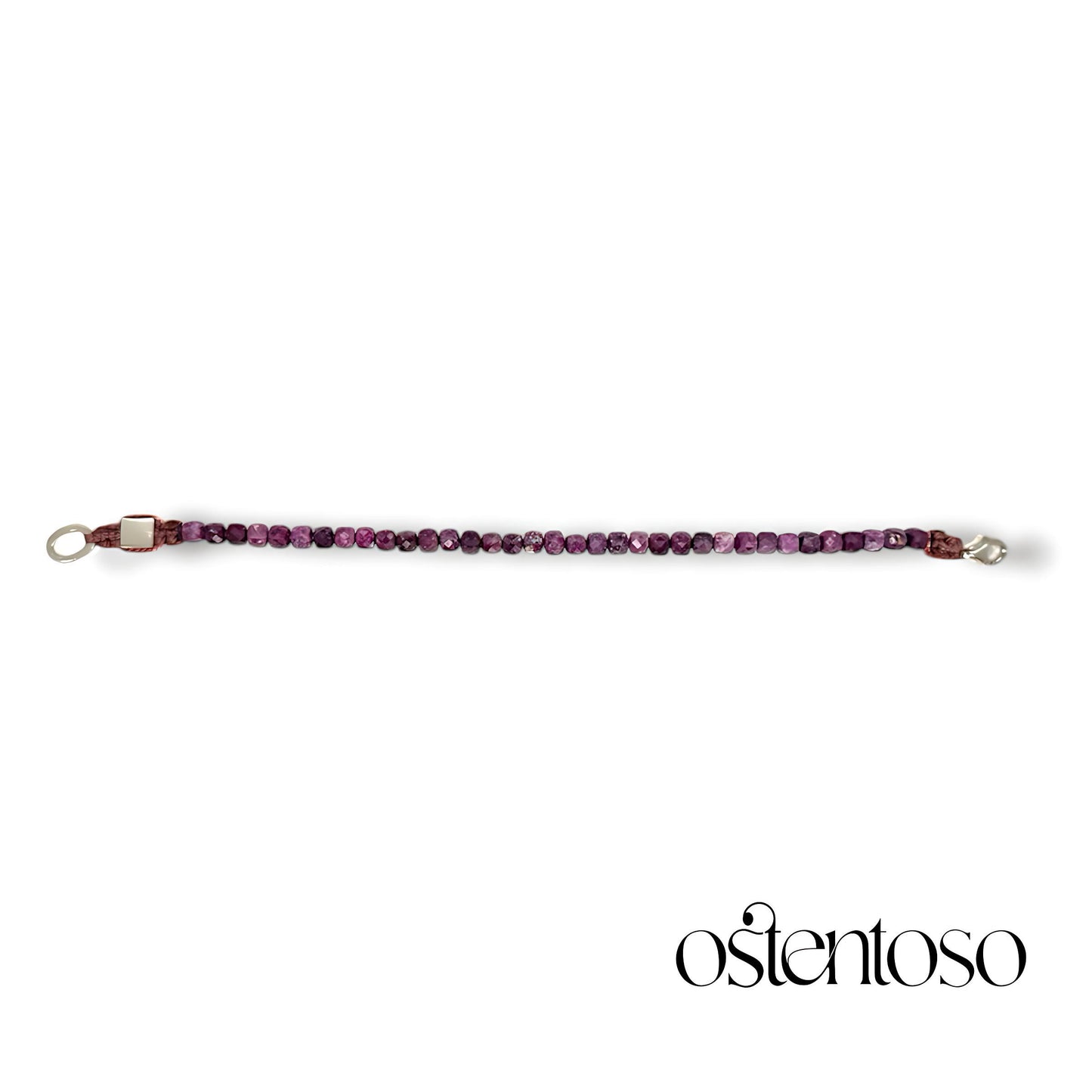 Faceted Ruby Bracelet size No. 4 mm.