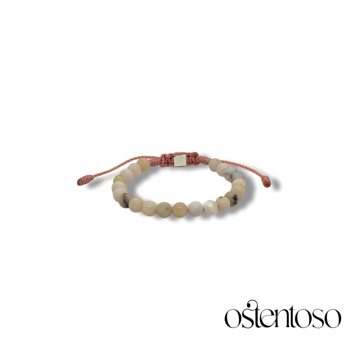 Spherical Pink Opal Bracelet size No. 6 mm.