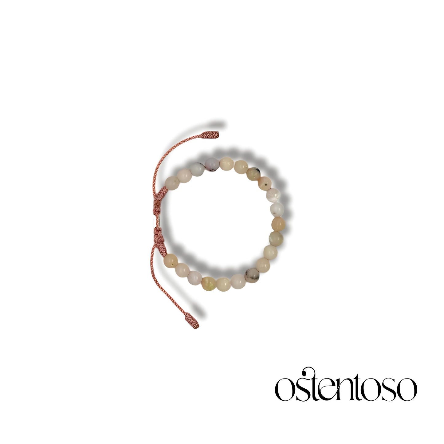Spherical Pink Opal Bracelet size No. 6 mm.
