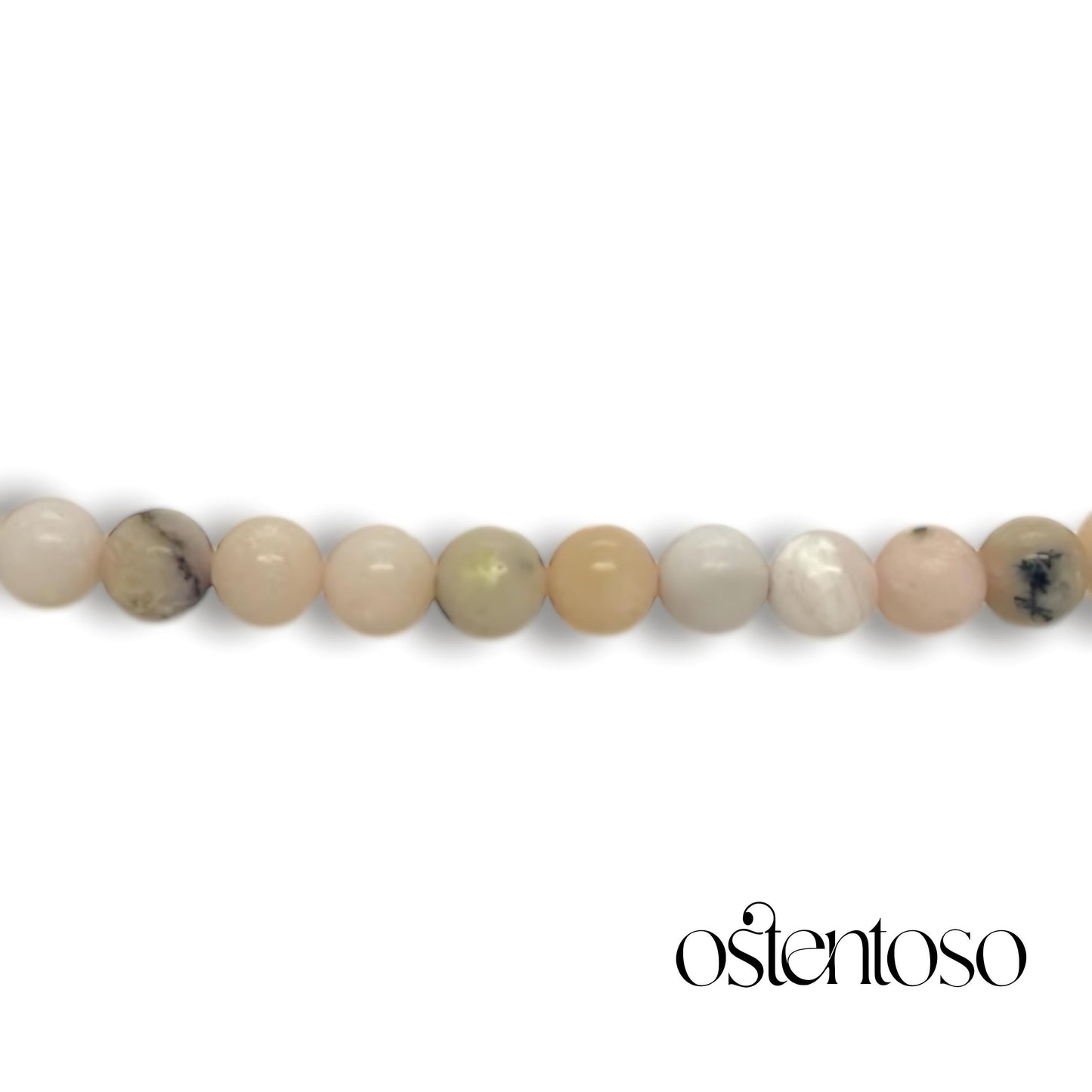 Spherical Pink Opal Bracelet size No. 6 mm.