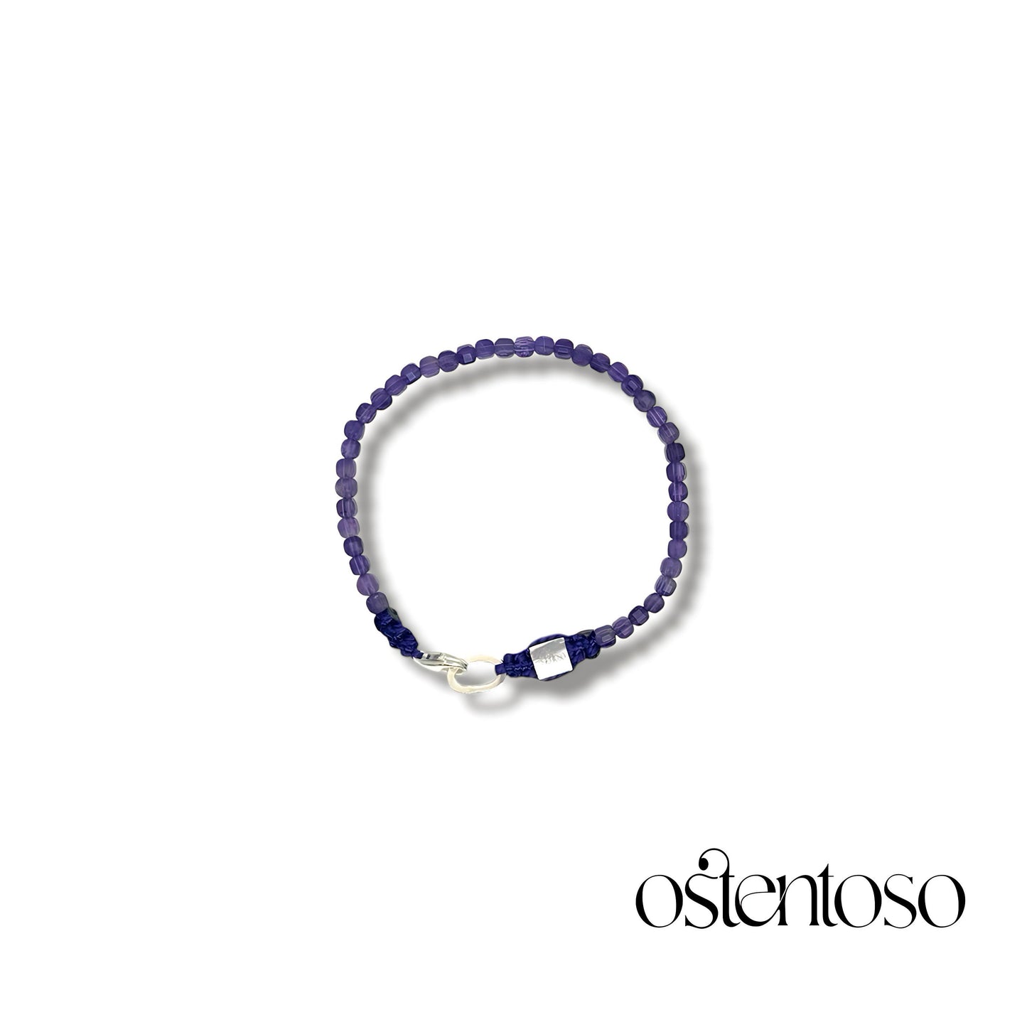 Brazalete Amatista cubico facetado tamaño No. 3 mm.
