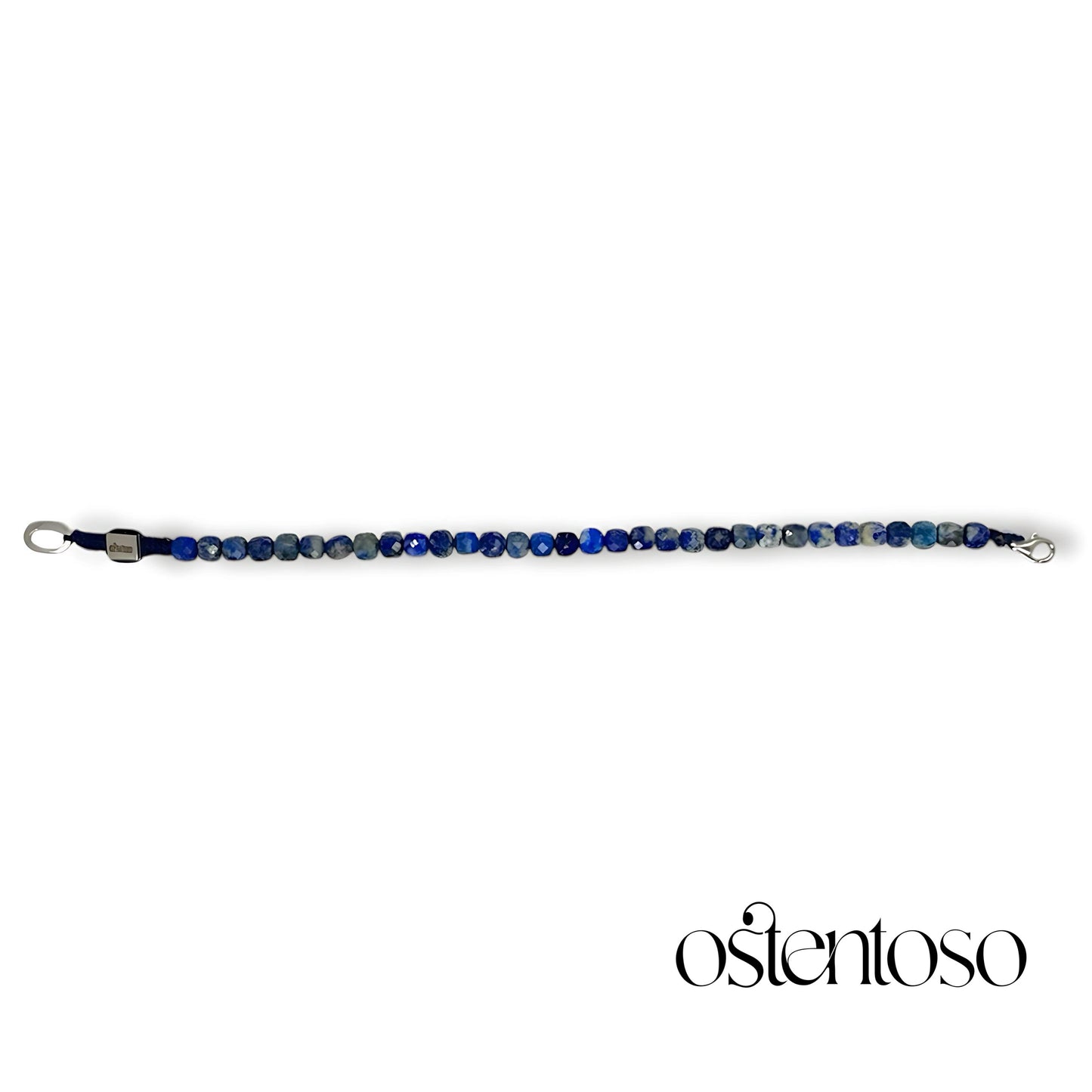 Lapis Lazuli faceted cubic bracelet size No. 5 mm.