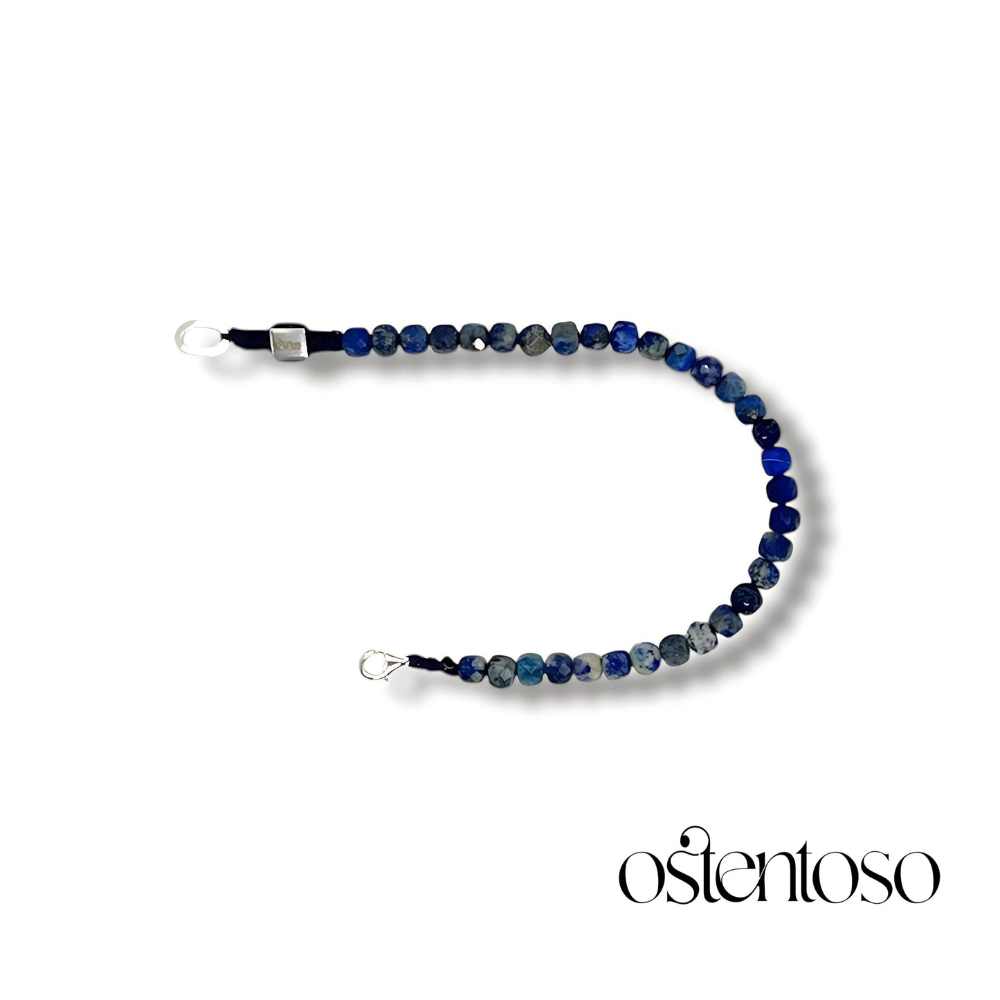 Lapis Lazuli faceted cubic bracelet size No. 5 mm.