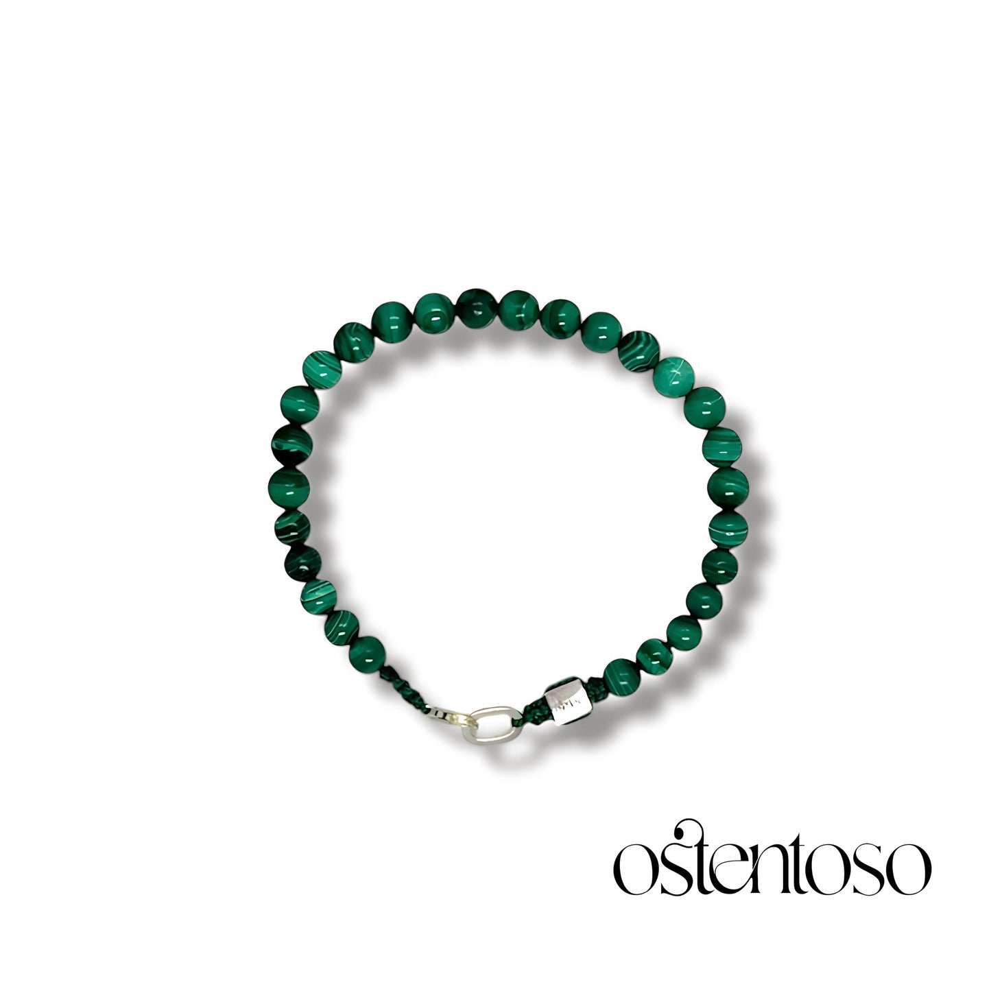 Spherical Malachite Bracelet size No. 6 mm.