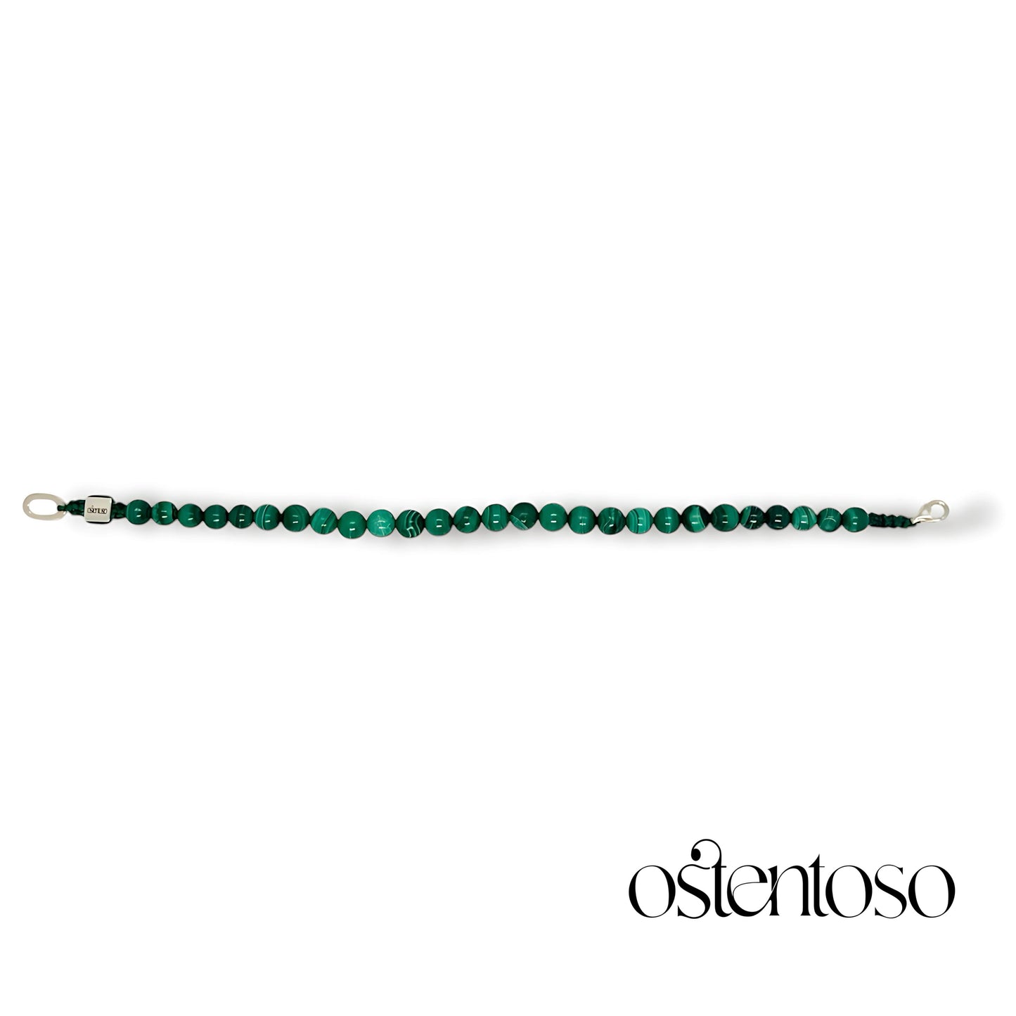 Spherical Malachite Bracelet size No. 6 mm.