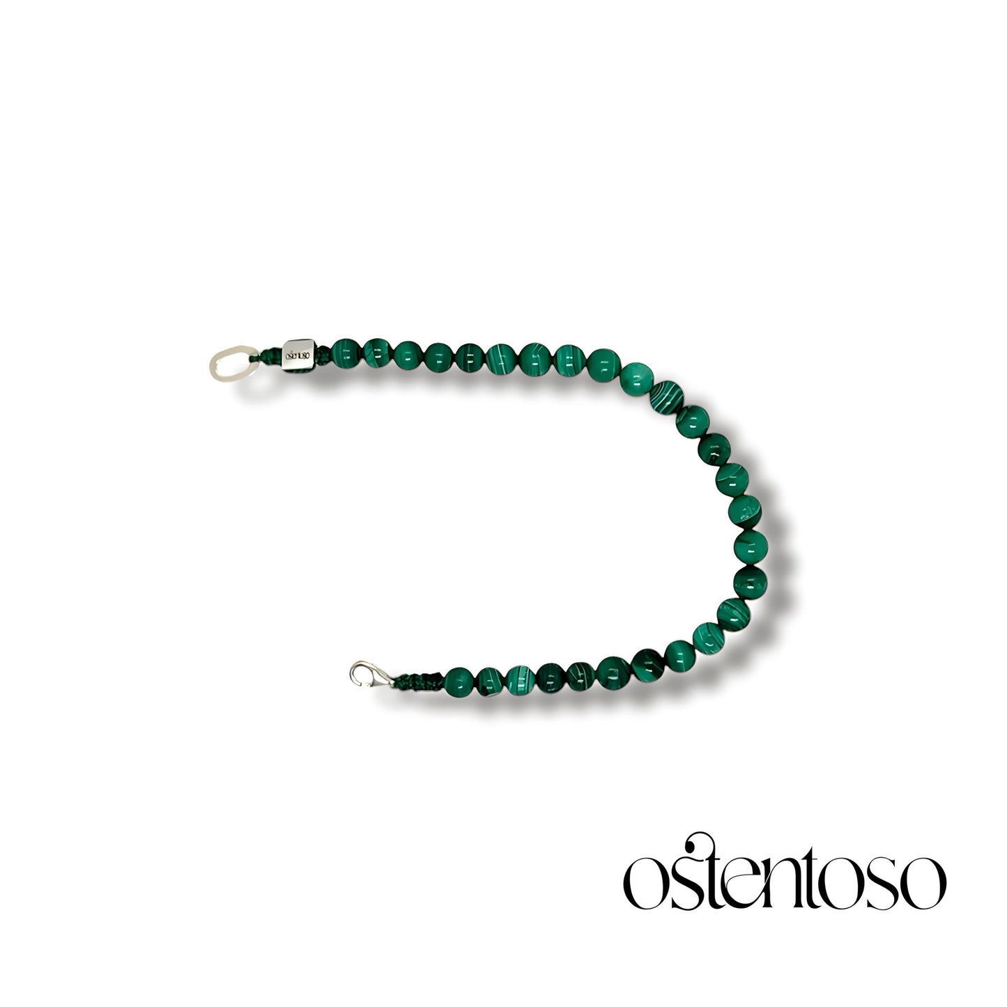 Spherical Malachite Bracelet size No. 6 mm.