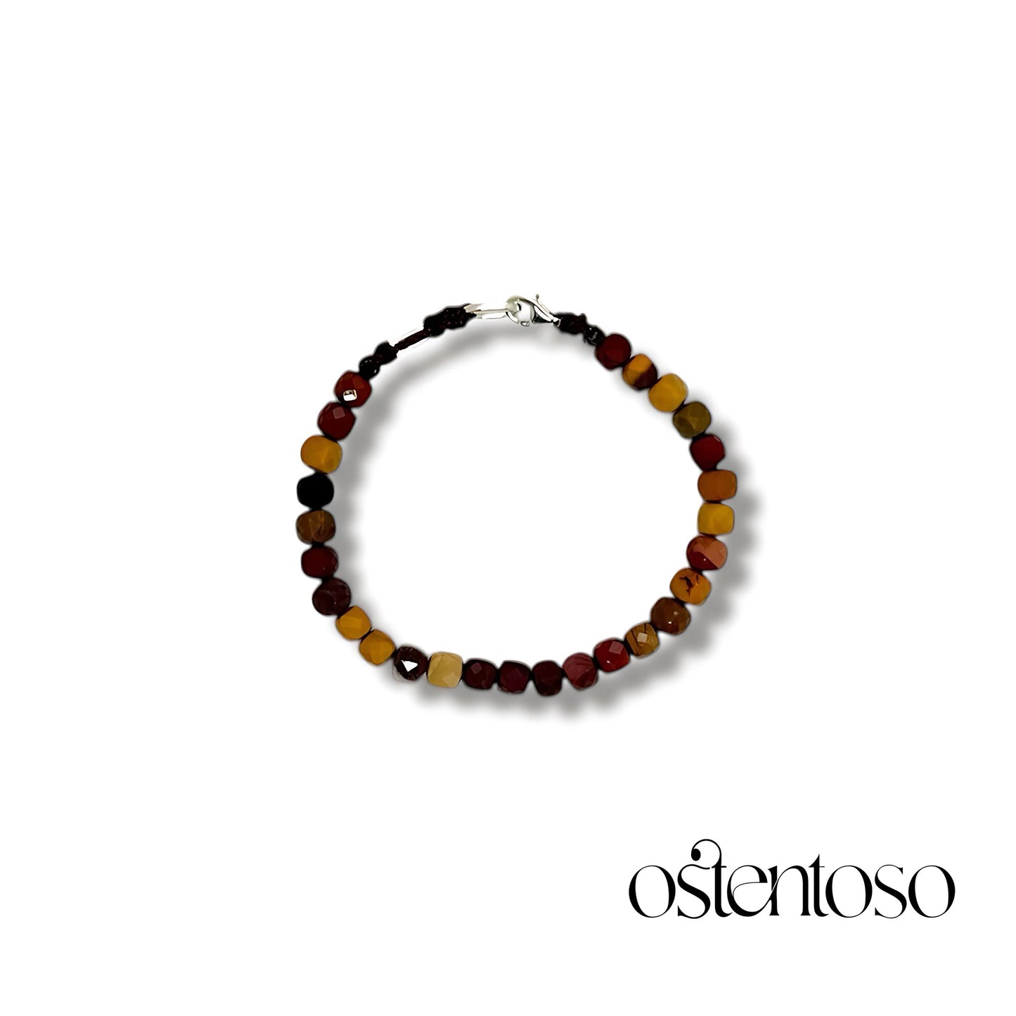 Mokaita faceted cubic bracelet size No. 6 mm.