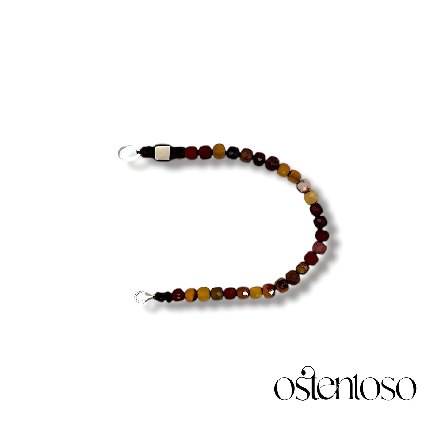 Mokaita faceted cubic bracelet size No. 6 mm.