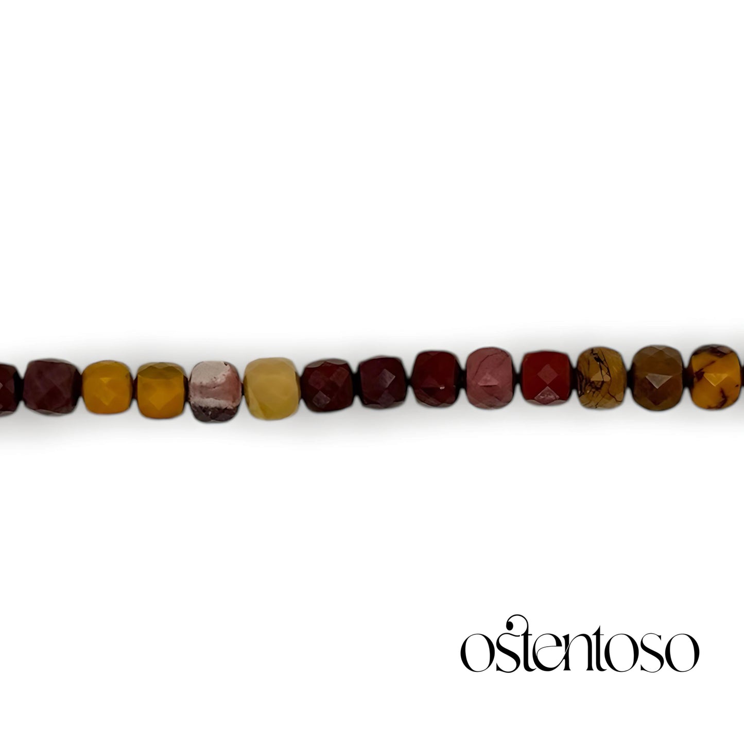 Mokaita faceted cubic bracelet size No. 6 mm.