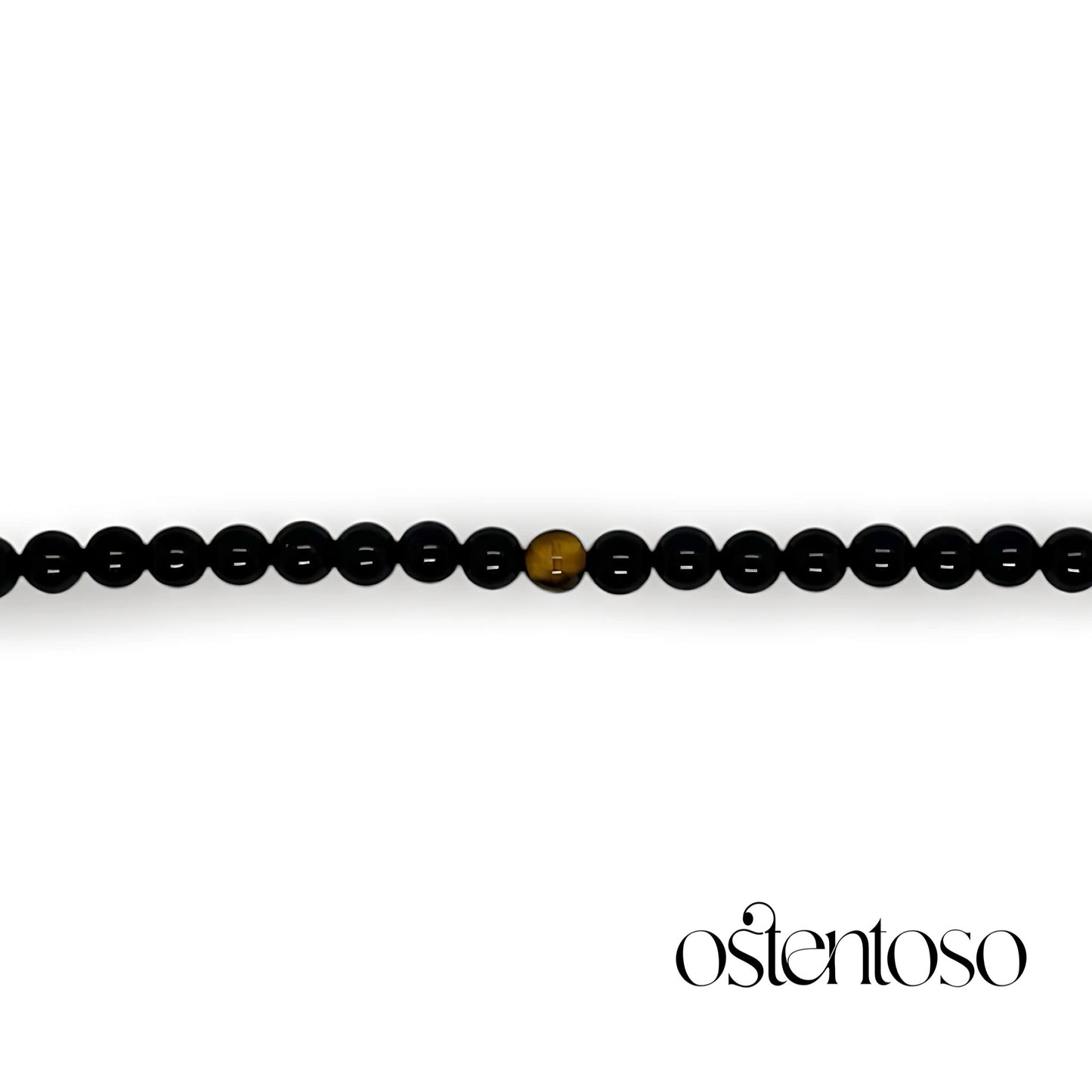 Black Onyx Bracelet Brilliant spherical size No. 4 mm.