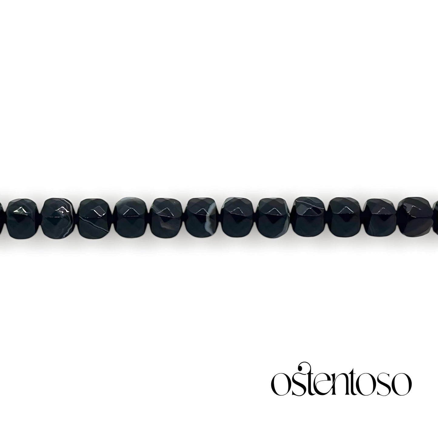 Pulsera Sardonice cubica tamaño No. 6 mm.