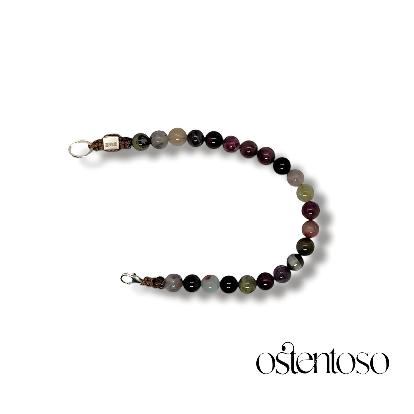 Multicolor Tourmaline spherical bracelet size No. 5 mm.