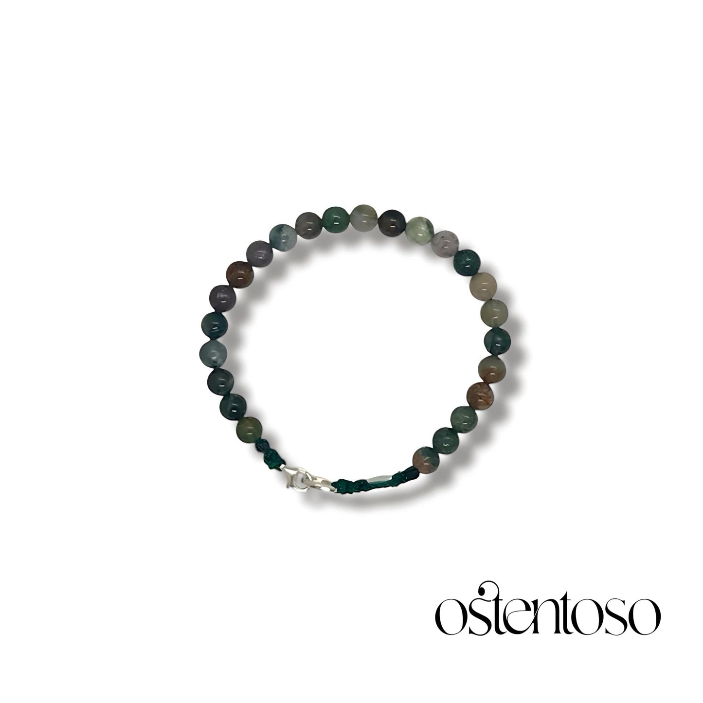Spherical Indian Agate bracelet size No. 6 mm.