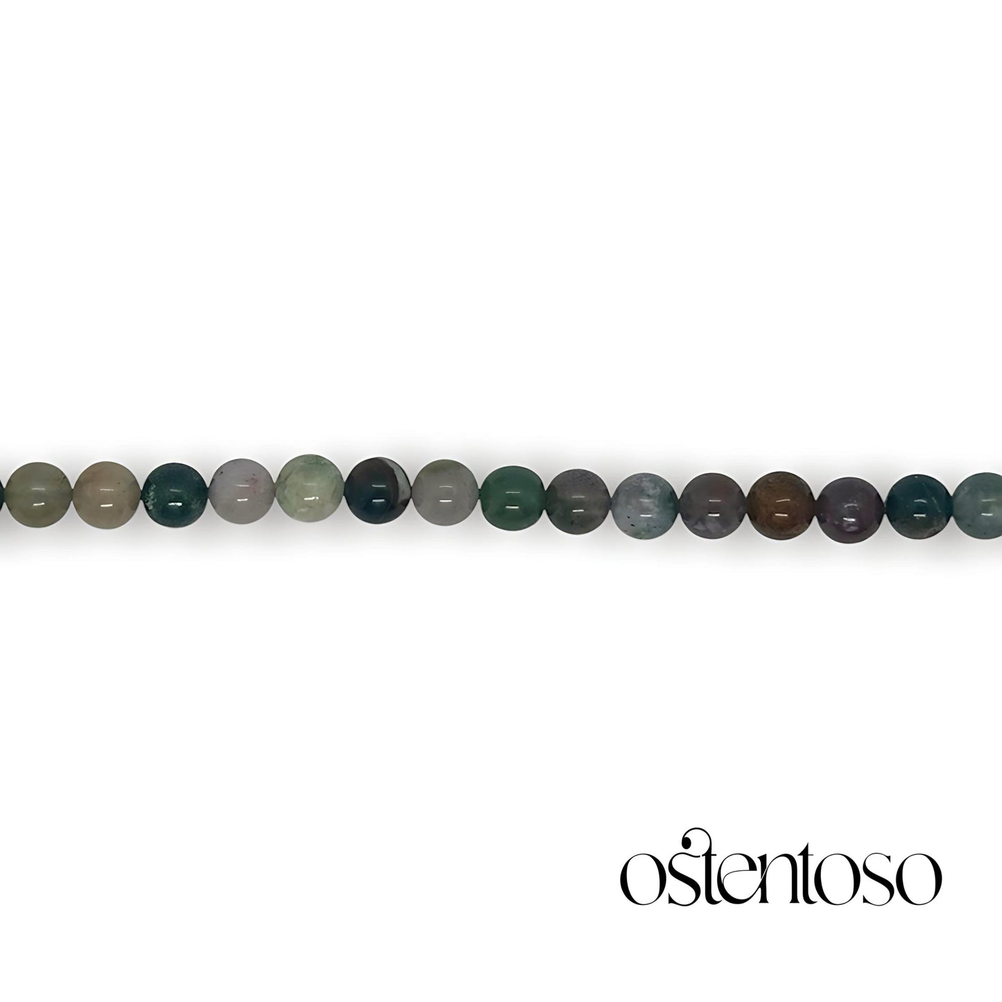 Spherical Indian Agate bracelet size No. 6 mm.