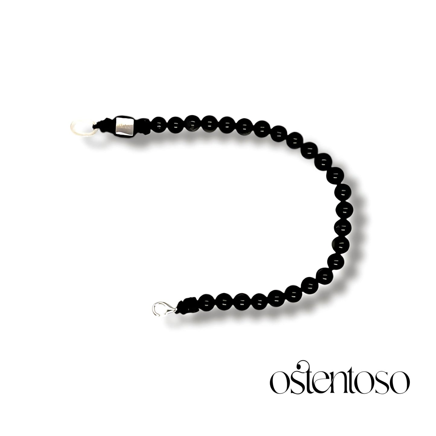 Spherical Obsidian Bracelet size No. 6 mm.