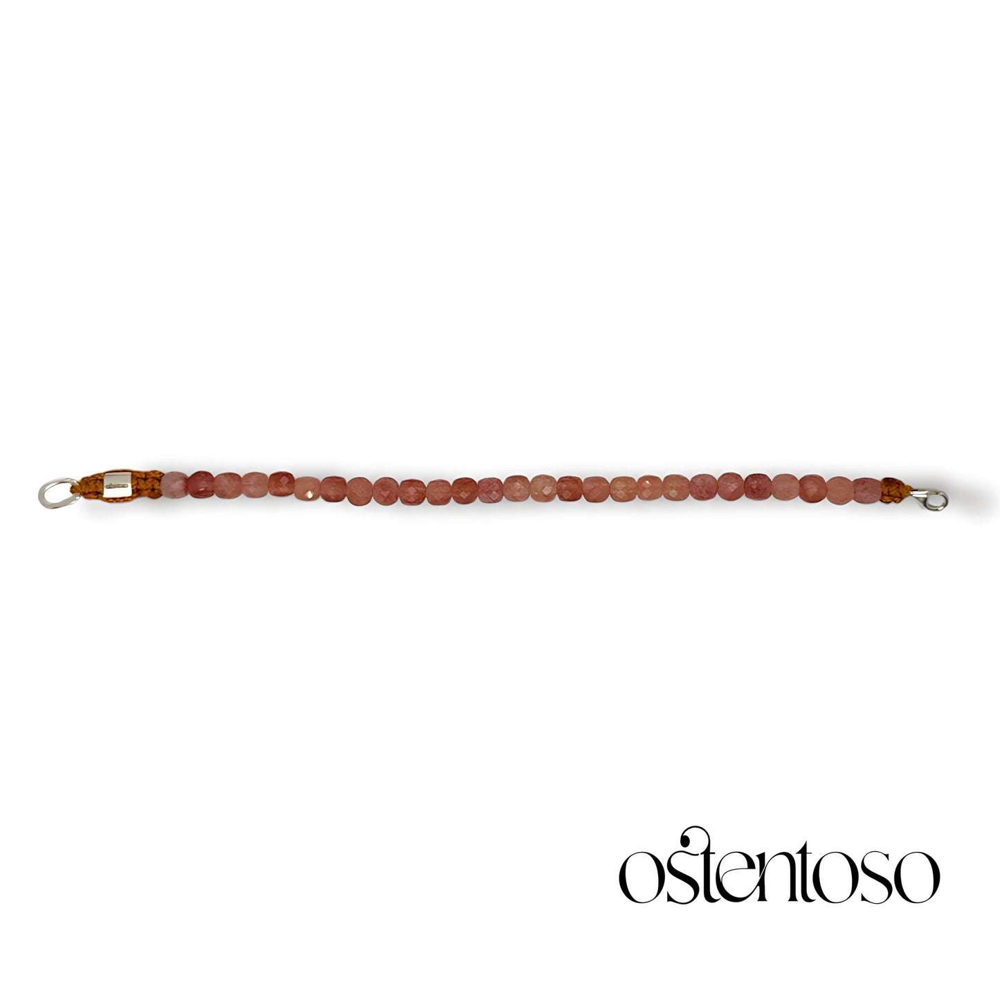Faceted cubic Sunstone bracelet size No. 6 mm.