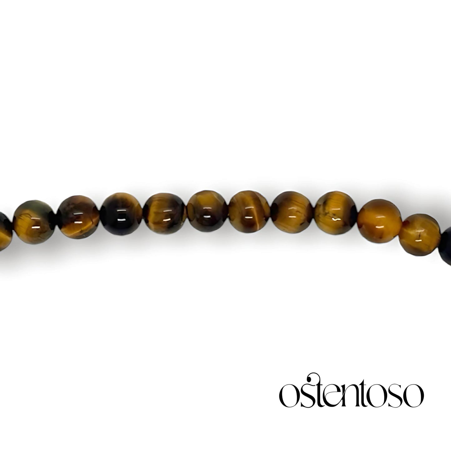 Spherical golden tiger's eye bracelet size No. 6 mm.