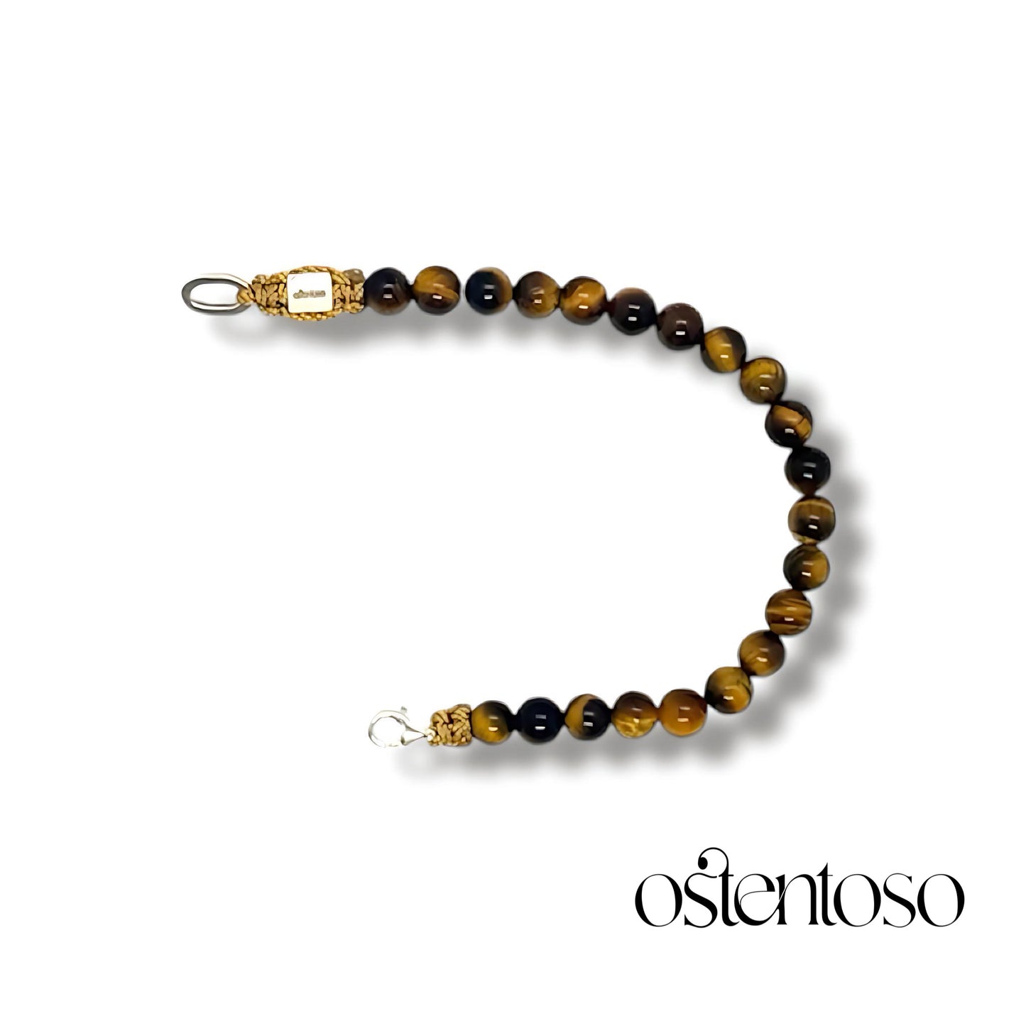 Spherical golden tiger's eye bracelet size No. 6 mm.