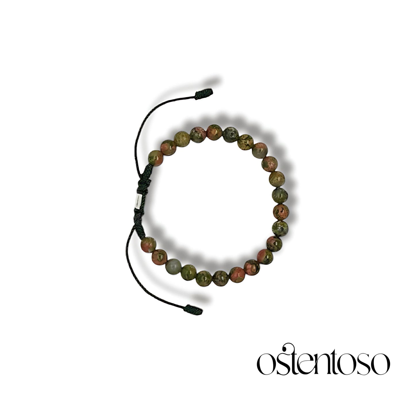 Pulsera Unakita esferica tamaño No. 6 mm.