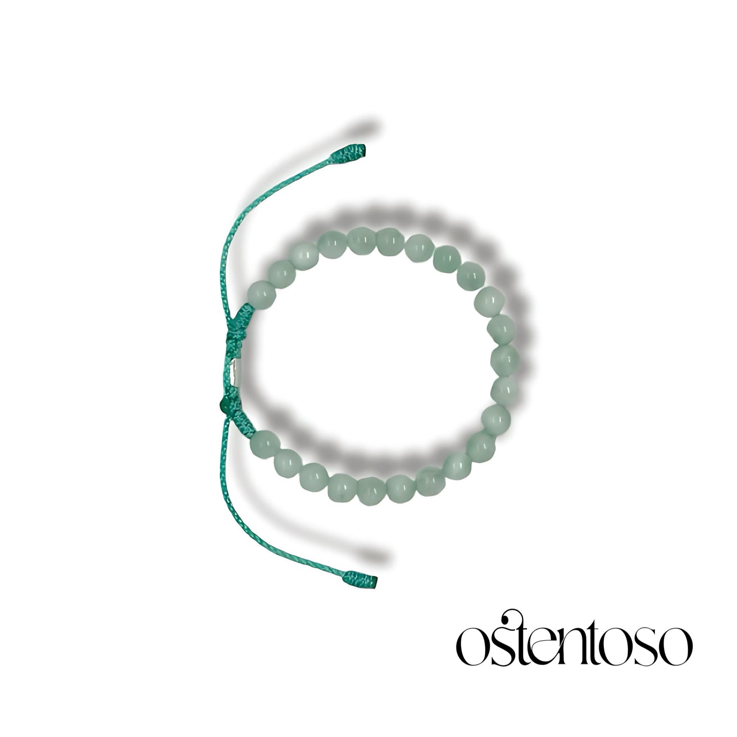 Pulsera Angelita verde esferica tamaño No. 6 mm.