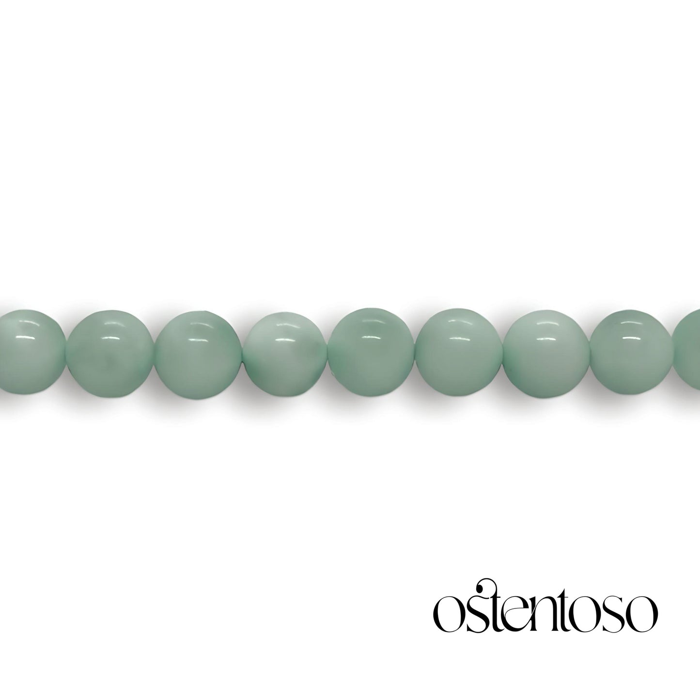 Pulsera Angelita verde esferica tamaño No. 6 mm.