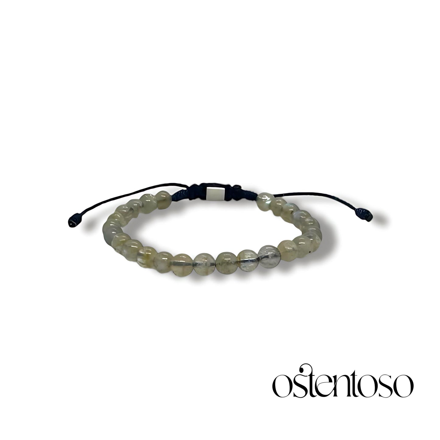 Polished spherical Labradorite bracelet size No. 6 mm.