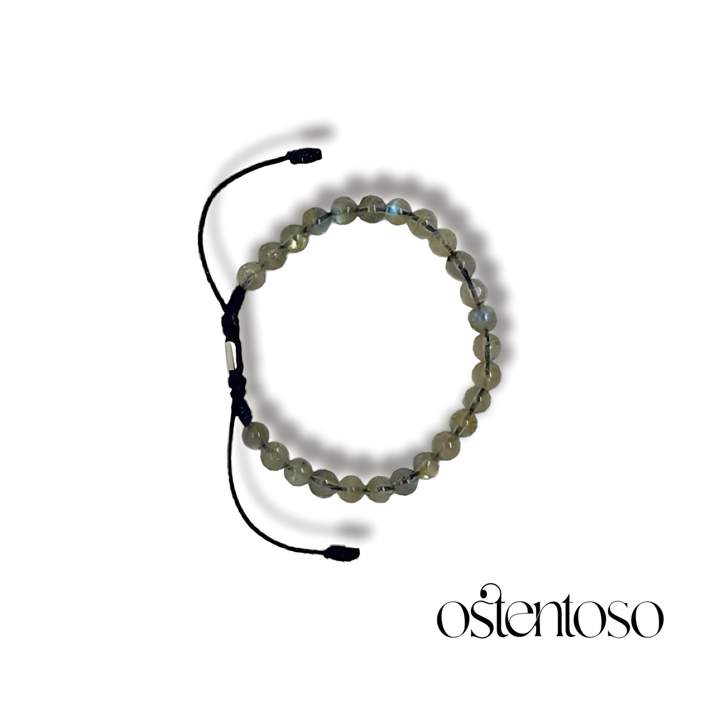 Polished spherical Labradorite bracelet size No. 6 mm.