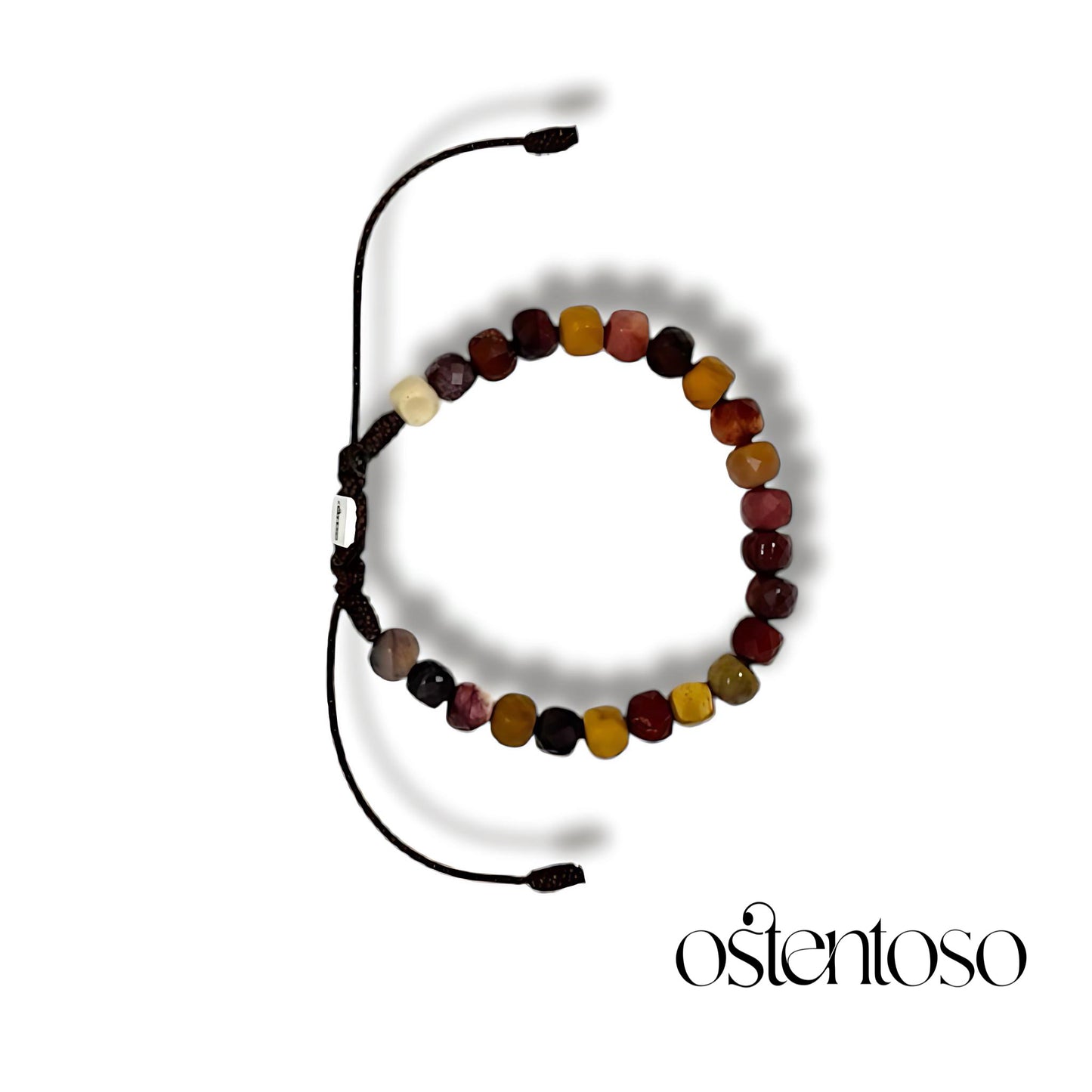 Mokaita faceted cubic bracelet size No. 6 mm.