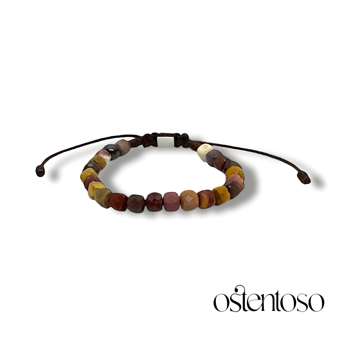 Mokaita faceted cubic bracelet size No. 6 mm.