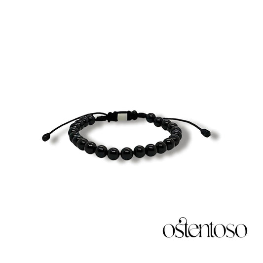 Bracelet sphérique en tourmaline noire taille n°6 mm.
