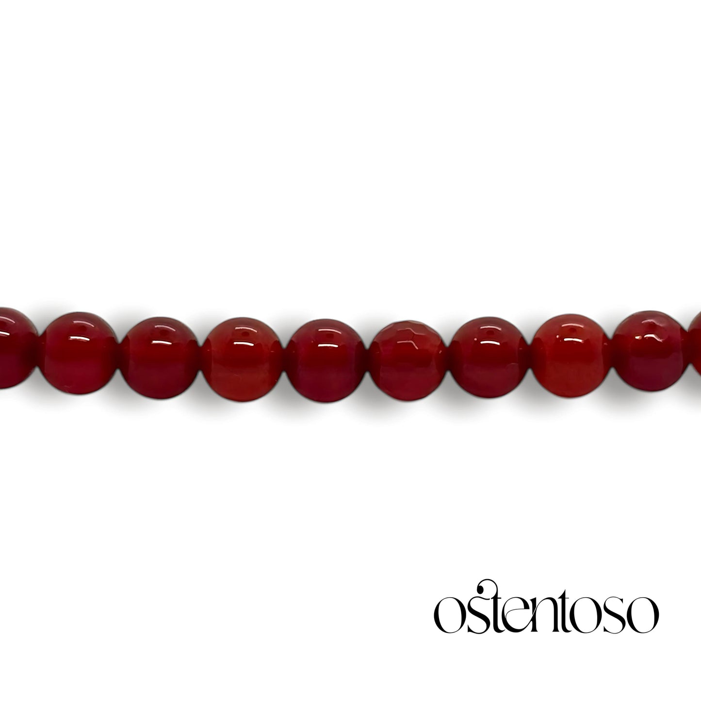 Spherical Carnelian bracelet size No. 6 mm.
