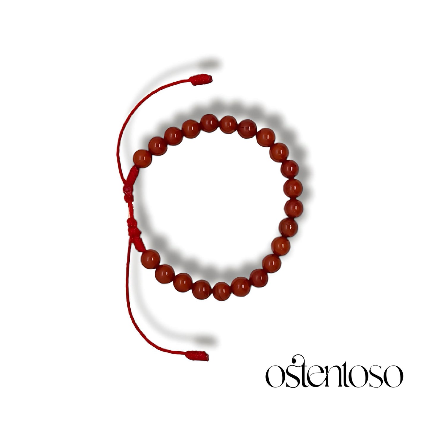 Red Jasper spherical bracelet size No. 6 mm.