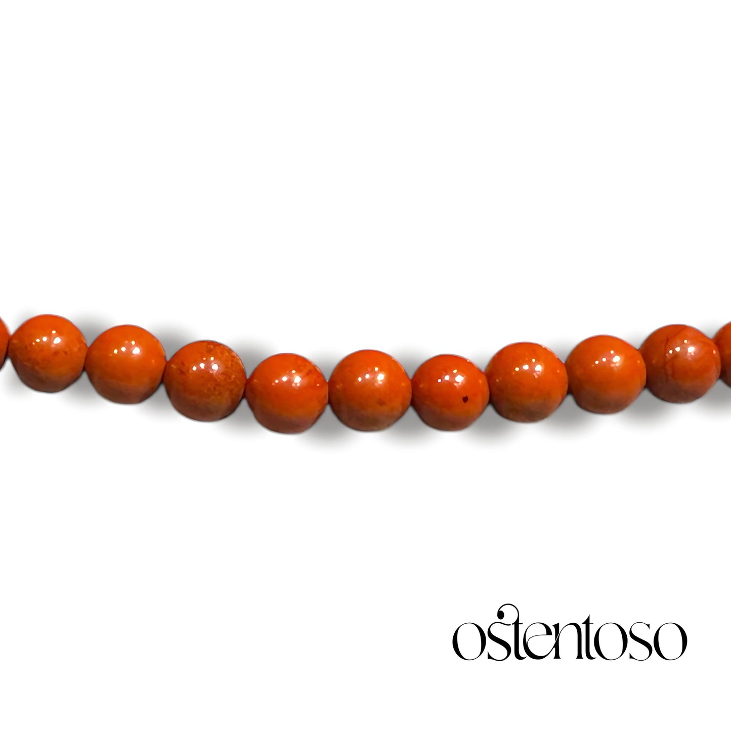 Red Jasper spherical bracelet size No. 6 mm.