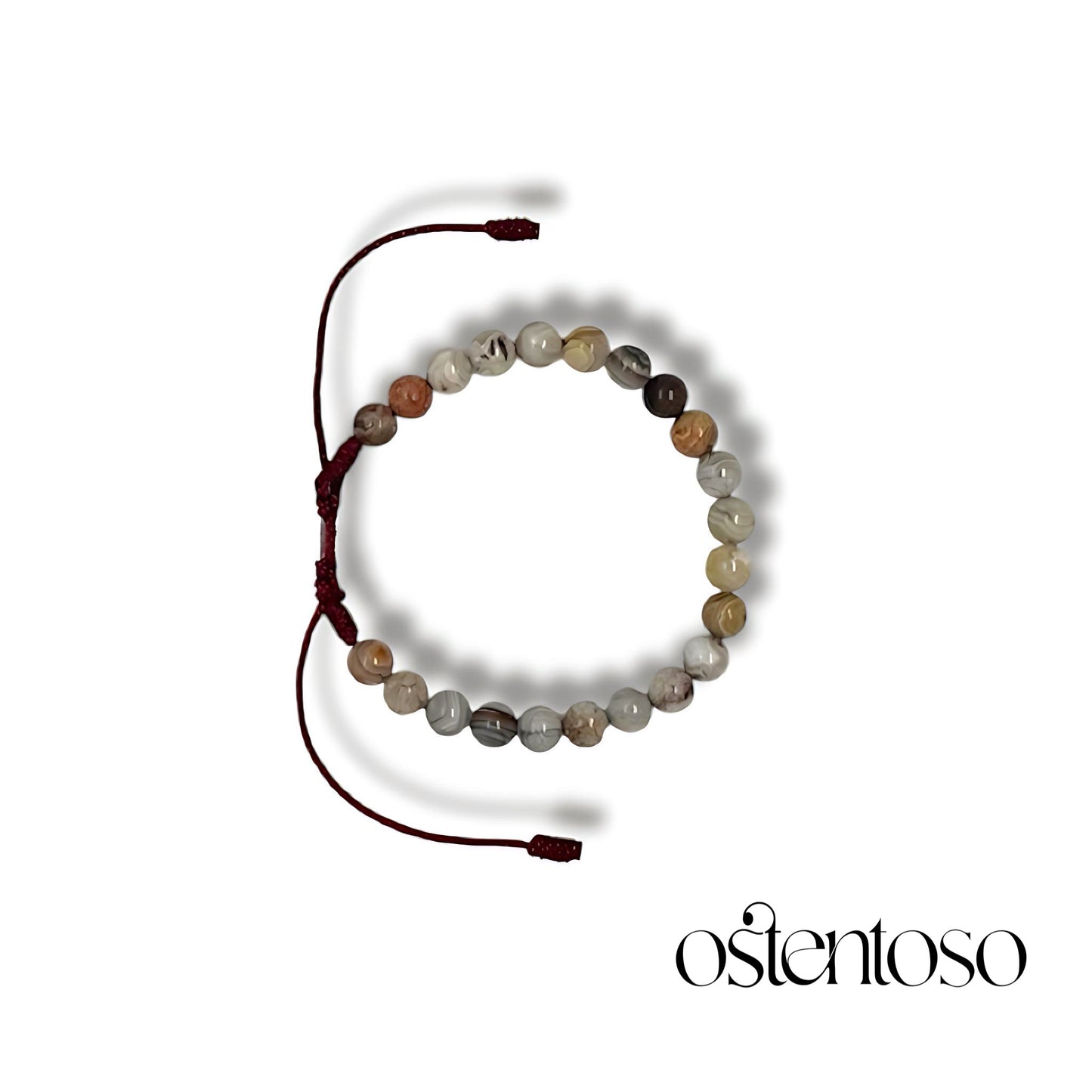 Pulsera Agata Laguna esferica tamaño No. 6 mm.