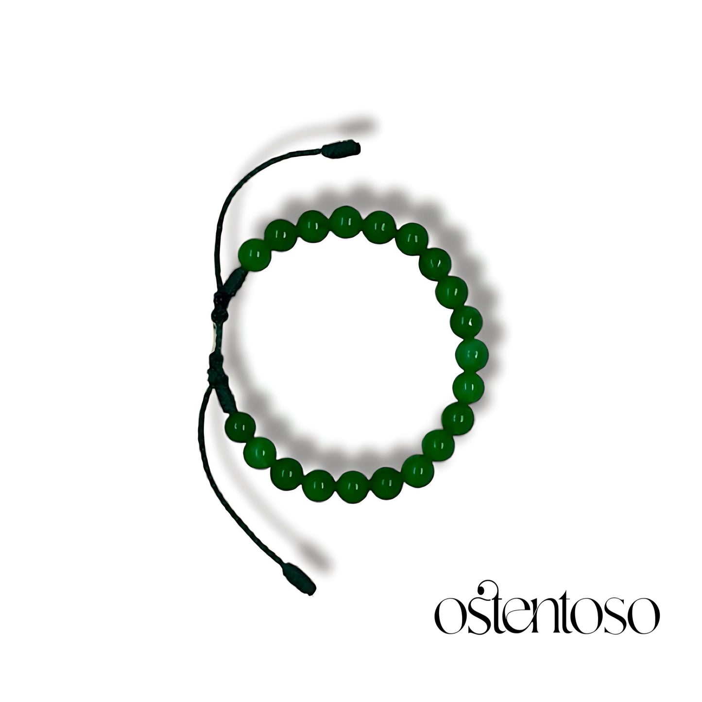 Spherical green Jade bracelet size No. 6 mm.